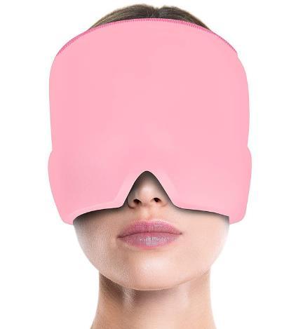 Exaustor de compressão de gelo alivia enxaqueca estresse extensível capa compressa fria para cabeça fisioterapia olho / máscara