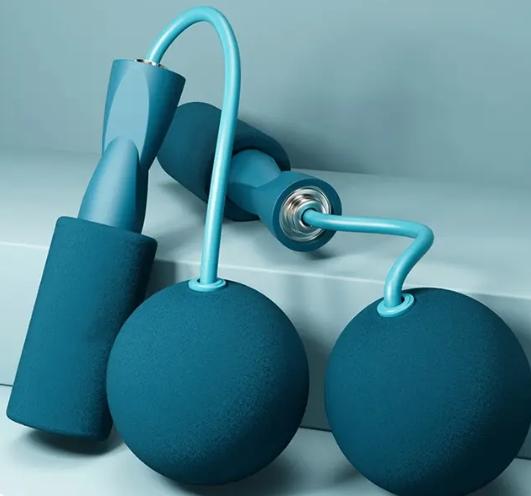 Corda de salto sem fio com bolas pesadas Sports Fitness Training Musculação Exercício Rapid Speed Skipping Rope Home Gym Equipment