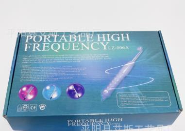 Novo instrumento de eletroterapia de alta frequência, ozônio de alta frequência, acne e instrumento de depilação, fisioterapia, microcorrente de beleza facial