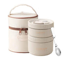 WORTHBUY-Portátil Bento Lunch Box Set, Saco Isolado, Aço Inoxidável, Recipiente De Alimento Térmico, Manter Quente, 18/8