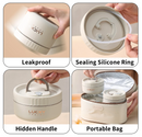 WORTHBUY-Portátil Bento Lunch Box Set, Saco Isolado, Aço Inoxidável, Recipiente De Alimento Térmico, Manter Quente, 18/8