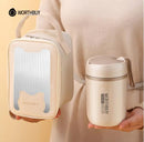 WORTHBUY Recipiente de alimento de aço inoxidável seguro da micro-ondas da caixa de almoço térmica 18/8 para o frasco de alimento do recipiente do almoço do adulto do miúdo à prova de vazamento
