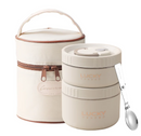 WORTHBUY-Portátil Bento Lunch Box Set, Saco Isolado, Aço Inoxidável, Recipiente De Alimento Térmico, Manter Quente, 18/8