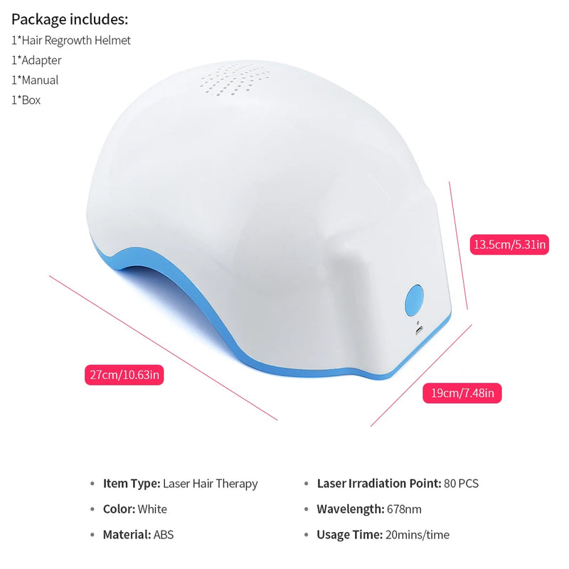 Capacete laser terapia de tratamento Anti Queda de cabelo