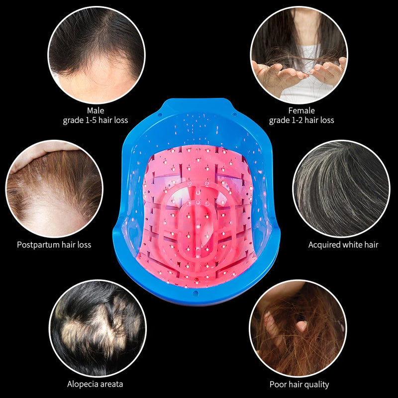 Capacete laser terapia de tratamento Anti Queda de cabelo