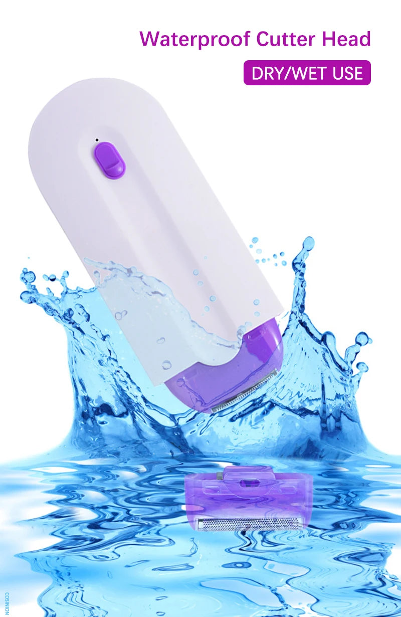 Depilador USB Portátil Recarregável para Mulheres, Ferramenta De Remoção De