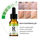 Soro facial de vitamina C e Retinol anti rugas e clareador