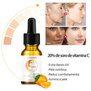 Soro facial de vitamina C e Retinol anti rugas e clareador