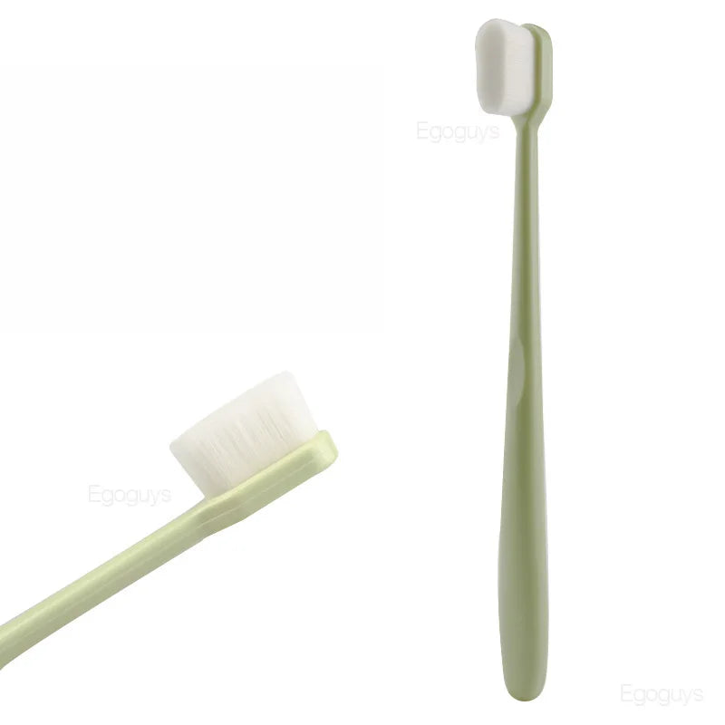 Escova de dentes de bambu cerdas macia ultra fina