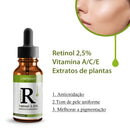 Soro facial de vitamina C e Retinol anti rugas e clareador