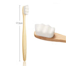 Escova de dentes de bambu cerdas macia ultra fina