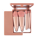 Kit 5 Pincéis De Maquiagem Com Mini Espelho Portátil (323332)