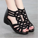 LULU-Sandália Feminina de Salto Plataforma Roma