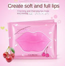 Hanchan Cherry Nutritivo e Hidratante Lip Film Pack, dilui as linhas dos lábios, hidrata e remove a pele morta Lip Film Sticker, Free Lip Balm