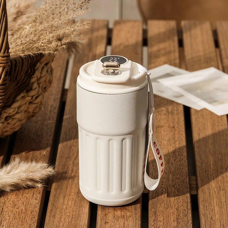 Aço inoxidável garrafa térmica inteligente, temperatura LED digital caneca de café, copo de água, hidroflask, thermoses portáteis, presente para estudante