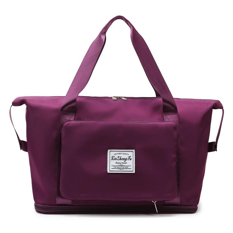 Bolsa de viagem, dobrável das mulheres, portátil de grande capacidade de curta distância viagem de negócios, saco de bagagem, armazenamento de saco de espera, natação, yoga fitness bag