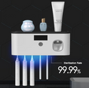 Suporte De Secagem De Esterilização UV Escova De Dentes Elétrica, espremedor De Creme Dental Montado Na Parede, organizador Do Banheiro, conjunto De Acessórios