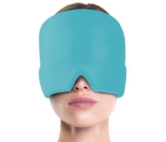 Exaustor de compressão de gelo alivia enxaqueca estresse extensível capa compressa fria para cabeça fisioterapia olho / máscara