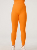 Calças de ioga de quadril de pêssego de outono e inverno