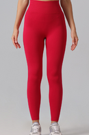 Calças de ioga de quadril de pêssego de outono e inverno