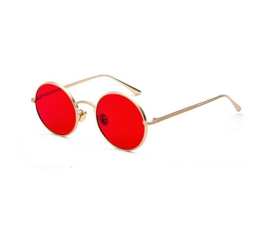 SHAUNA-Óculos de sol super redondos para homens e mulheres, armação de metal proteção UV400