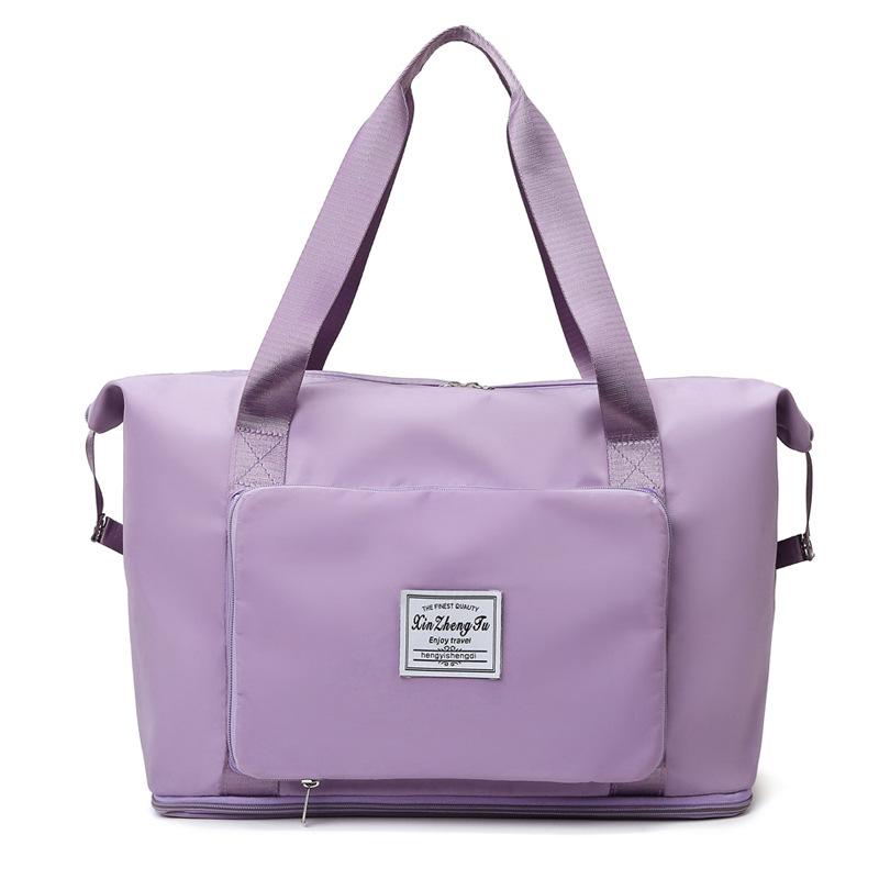 Bolsa de viagem, dobrável das mulheres, portátil de grande capacidade de curta distância viagem de negócios, saco de bagagem, armazenamento de saco de espera, natação, yoga fitness bag
