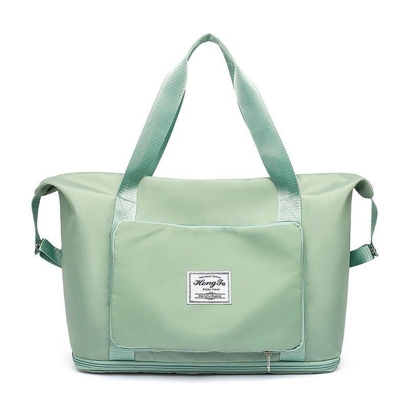 Bolsa de viagem, dobrável das mulheres, portátil de grande capacidade de curta distância viagem de negócios, saco de bagagem, armazenamento de saco de espera, natação, yoga fitness bag