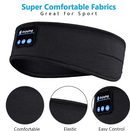 Fones de ouvido sem fio bluetooth dormir bandana fones de ouvido lenço fino confortável música telefone fones para dormir esportes