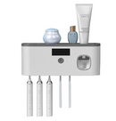 Suporte De Secagem De Esterilização UV Escova De Dentes Elétrica, espremedor De Creme Dental Montado Na Parede, organizador Do Banheiro, conjunto De Acessórios