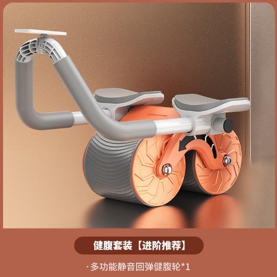 Rebound Automático Roda Da Barriga Rodas Abdominais Com Pad Push-up Muscle Flat Stretch Roller Suporte Mudo Exerciser Abdominal