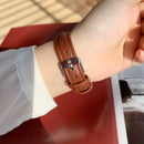 Relógio Feminino de Couro Vintage