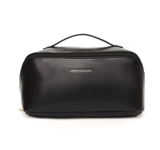 Necessaire Maquiagem para viagem de couro portátil