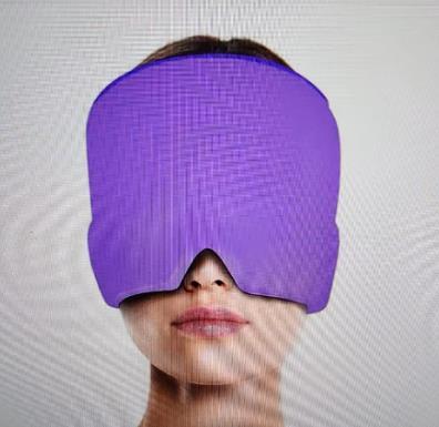 Exaustor de compressão de gelo alivia enxaqueca estresse extensível capa compressa fria para cabeça fisioterapia olho / máscara